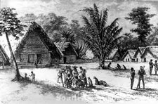 fgfa0029  village of the Marrons (Bush Negroes) 1860s